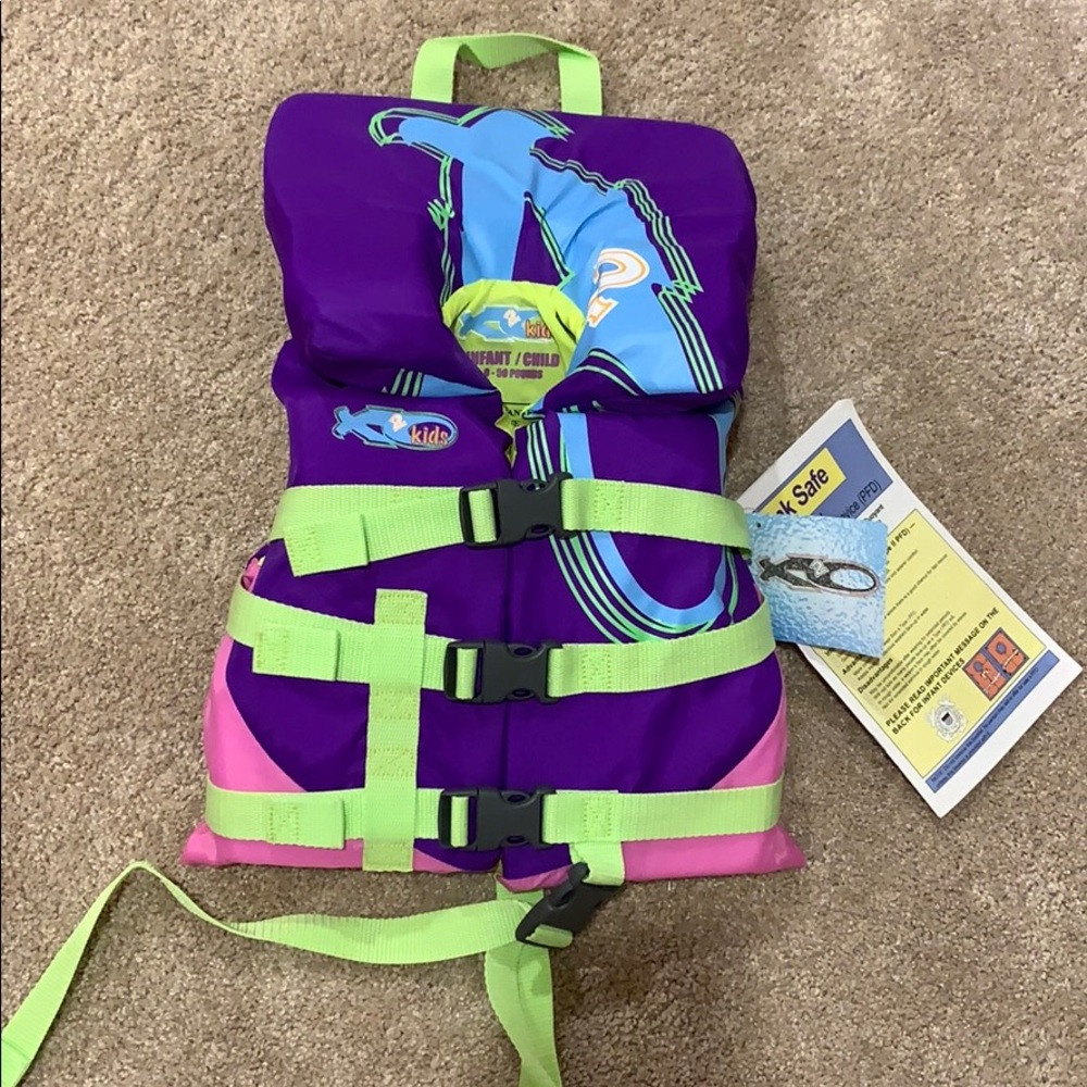 Brand New purple Infant/Child Life Jacket